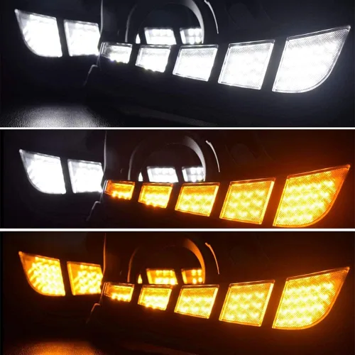 Miniatura 3 de Para To-yota Highlander 2017-2019, LED DRL lámpara de circulación diurna blanca amarilla luces indicadoras de conducción accesorios de coche