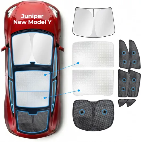 Miniatura 19 de para Toyota 4Runner 2010-2024, juego de 8 protectores solares para ventanas de coche, privacidad para parabrisas delantero, laterales y traseros