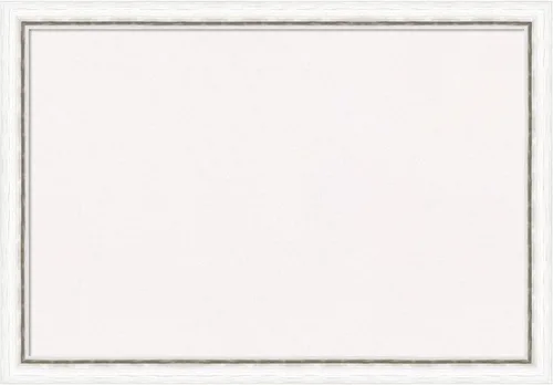Miniatura 63 de Amanti Art Tablero de corcho blanco para pared (32 x 24) con marco de madera blanco blanco y blanco, tablero de corcho mediano para oficina, tablero