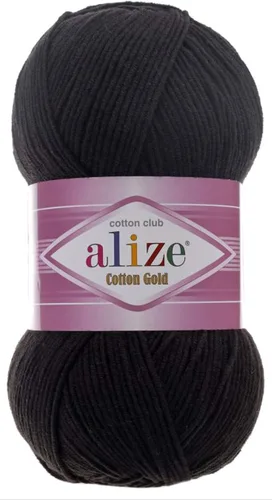 Miniatura 7 de 55% algodón 45% acrílico Alize Cotton Gold Yarn 1 madeja/bola 3.53 oz 360 yardas (1-crema)