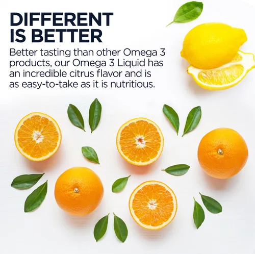 Miniatura 4 de Kal 3.9 G Omega 3 1200/800 Liquid Citrus, 4 onzas líquidas