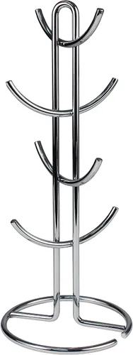 Miniatura 7 de Spectrum Euro Modern - Soporte para tazas de café, tazas de café, tazas de té de espresso, organizador de cocina, árbol de taza de pie para 6 tazas