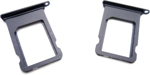 Miniatura 4 de 2 ranuras de repuesto para bandeja de tarjeta SIM individuales compatibles con iPhone SE (2020) (negro)