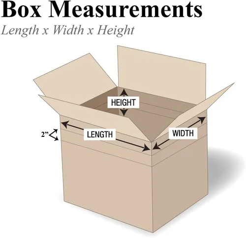 Miniatura 2 de Partners Brand PMD161616 Cajas de cartón corrugado de profundidad múltiple, 16 pulgadas de largo x 16 pulgadas de ancho x 16 pulgadas de alto, Kraft