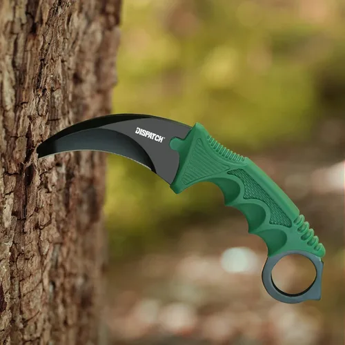 Miniatura 8 de Dispatch Karambit - Cuchillo táctico de hoja fija para acampar, cuchillo de caza al aire libre, cuchillos de tienda con funda y cable, adecuado
