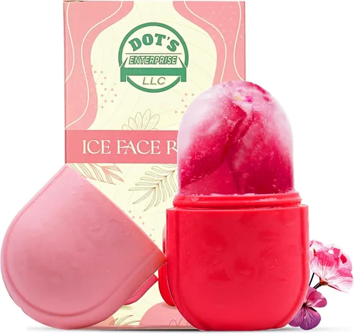 Molde de silicona para rodillo de hielo facial para infusiones de cuidado de la piel en casa, alivio de la hinchazón ocular, masaje refrescante