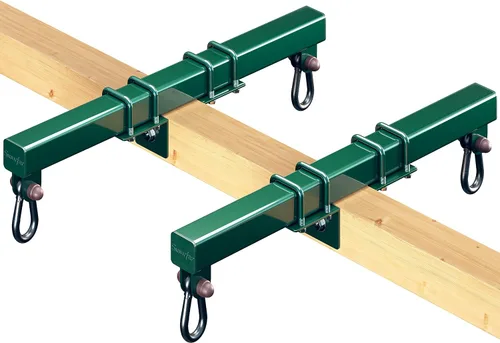 Miniatura 9 de Swurfer Soporte de conversión Swingset, sin árbol, sin problema, convierte tu columpio en un Swurfset, soporte para planeador de caballos resistente
