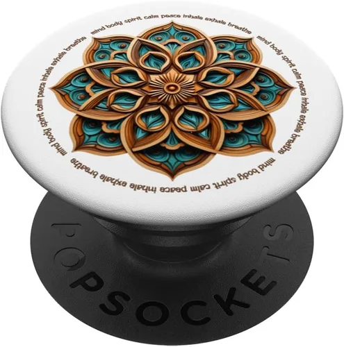 Mandala #313 - Mind-Body-Spirit Yoga Art PopSockets Standard PopGrip