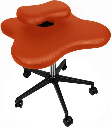 Topay Silla de rodillas con patas cruzadas para amantes del yoga, fanáticos del fitness y aquellos con dolores de espalda o piernas (naranja)