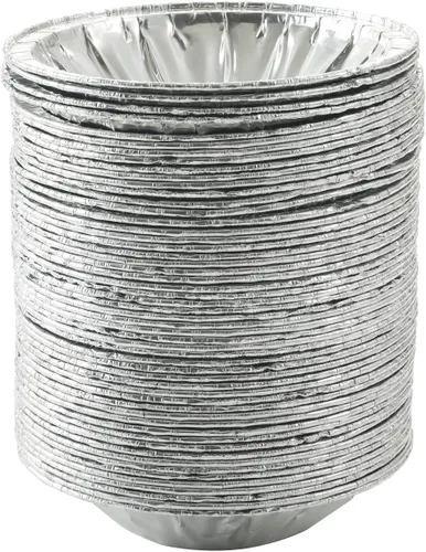 Miniatura 5 de Waytiffer 50 Pack - Sartenes para tartas de 4 pulgadas, Mini latas para tartas de aluminio desechable resistente para tartas/pasteles de papel
