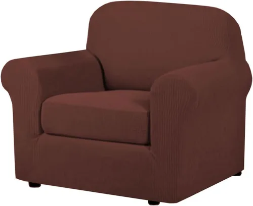 Miniatura 140 de H.VERSAILTEX - 3 fundas de sofá elásticas para 2 cojines de sofá. Fundas para muebles de sala de estar (funda base más 2 fundas de cojín de asiento)