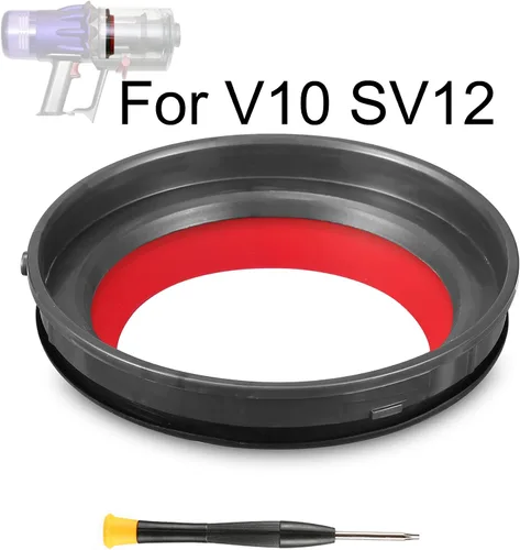Miniatura 8 de Anillo de sellado fijo en la parte superior del depósito de polvo para aspiradora Dyson V10 SV12, diámetro de soporte de 4.52 pulgadas, piezas