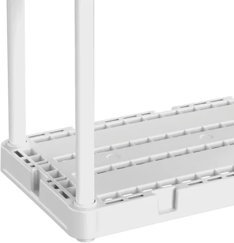 Miniatura 8 de Gracious Living Knect-A-Shelf - Paquete de 3 estantes de almacenamiento ligeros, organizador ventilado de 3 estantes para el hogar, garaje, sótano