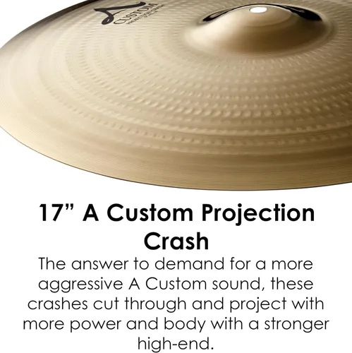Miniatura 3 de Zildjian A20583 17 "Un platillo de choque de proyección personalizado