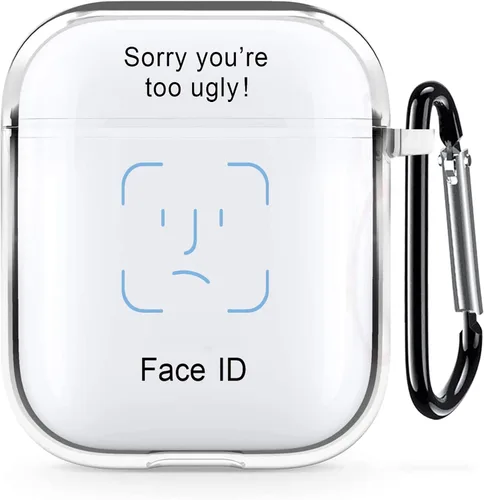Miniatura 31 de Funda transparente para AirPods de 2ª generación de 1ª generación, diseño de gatito kawaii para mujeres, hombres y niños, funda de carga de TPU