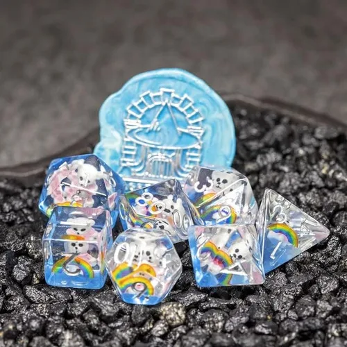 Miniatura 6 de Sage's Portal - Juego de dados de resina Animal Familiars DND, dados poliédricos para Dungeons and Dragons RPG, Pathfinder, Tabletop TTRPG
