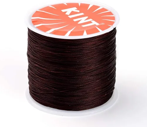 Miniatura 5 de Cordón de poliéster encerado de 119 yardas de 0.020 in, cuentas gruesas y coloridas pulseras de hilo trenzado para macramé para fabricación