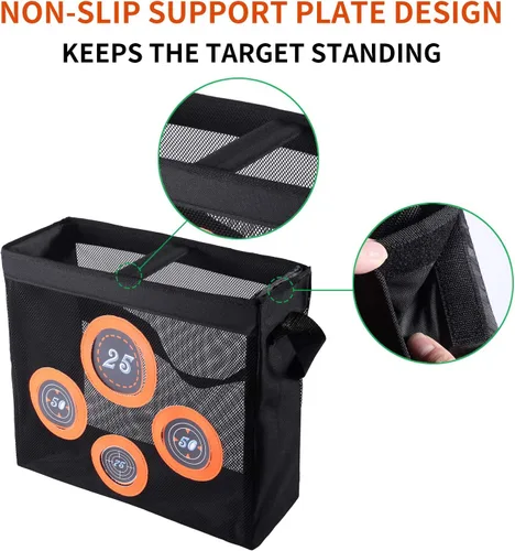 Miniatura 3 de Hely Cancy - Bolsa de almacenamiento de malla portátil para juguetes de práctica de tiro con objetivo compatible con dardos Nerf para niños de 6