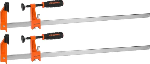 Miniatura 9 de Jorgensen 18-Inch Bar Clamp Set, Medium Duty Steel Bar Clamps for Woodworking, Wood Clamps with 600 lbs Load Limit, 2-Pack