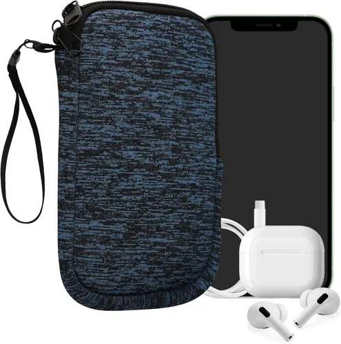 Miniatura 93 de kwmobile Funda universal para teléfono tamaño XS - 3,5/4 pulgadas - Funda de neopreno para teléfono inteligente con cremallera - Funda impermeable