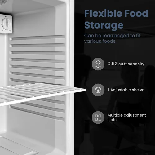 Miniatura 3 de Mini refrigerador y hielera – Mini refrigerador de 26 litros para dormitorio, refrigerador pequeño de 38 a 72 ℉ para oficina, hogar, apartamento