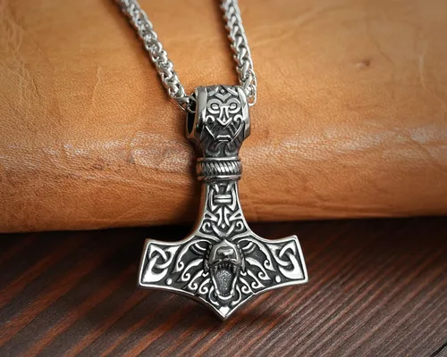 Miniatura 65 de Baldur Jewelry - Collar de martillo Thors Mjölnir - Colgante de martillo de Thor nórdico vikingo joyería vikingo - Collar Thor - Regalos Thor