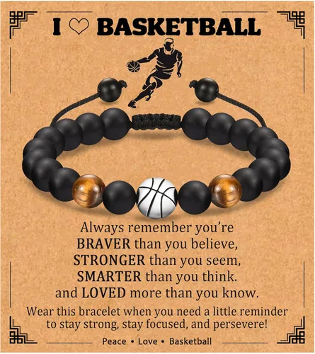Miniatura 10 de EPIRORA Regalos para adolescentes, pulseras de fútbol, baloncesto, béisbol, fútbol americano, regalos de cumpleaños para hijo, nieto, hermano