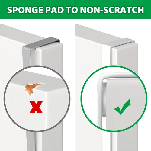 Miniatura 7 de Booda Brand Ganchos para Puerta de 14", Paquete de 4 Ganchos Colgadores Anchos Mejorados que se Ajustan a Puertas de 1-3/4" y 1-3/8" de Ancho
