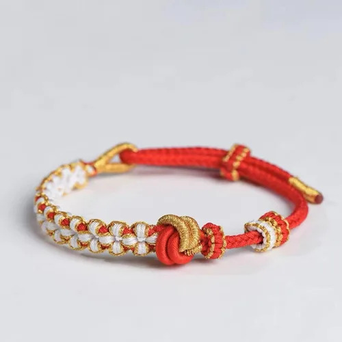 Miniatura 8 de Pulsera de nudo de cereza con texto en inglés «To My Granddaughter A Link That Can Never Be Undone», pulsera para nieta de la abuela, ajustable