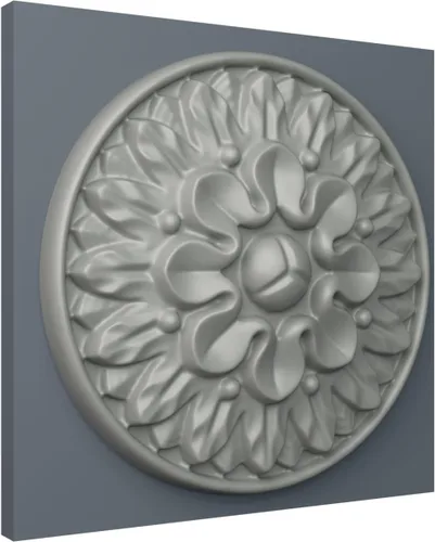 Miniatura 5 de Ekena Millwork ROS02X02ME Roseta redonda Medway, 5 1/2"OD x 1 1/8"P, imprimado