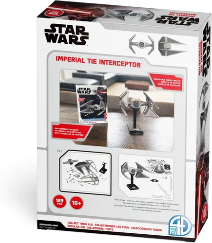 Miniatura 6 de 4D Cityscape Kits de modelo de papel 3D de Star Wars (interceptor imperial de corbata)