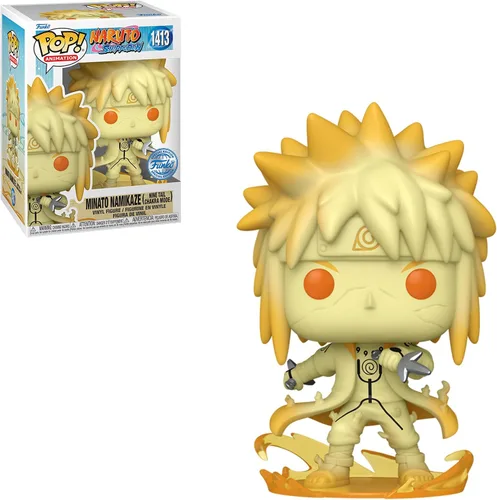 Miniatura 4 de Funko Pop! Anime: Naruto Shippuden - Minato Namikaze (Modo Nueve Colas Chakra) Edición Especial Multicolor Exclusiva #1413 Minato Edición Especial