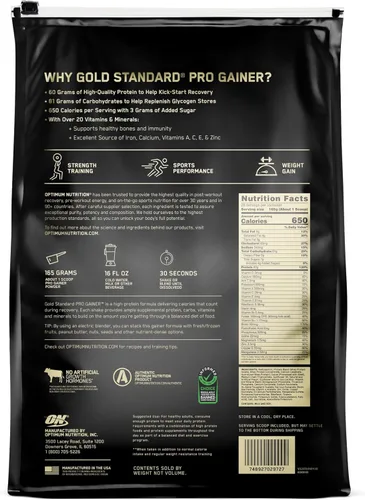 Miniatura 7 de Complejo para aumentar de peso, de Optimum Nutrition Pro , OP65, 1, 1