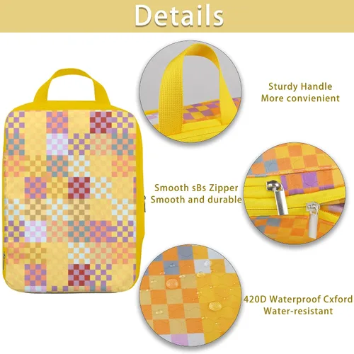 Miniatura 4 de Cubos de embalaje de compresión, cubos de embalaje para viajes, juego de bolsas organizadoras de equipaje impermeables, bonitos cubos de embalaje