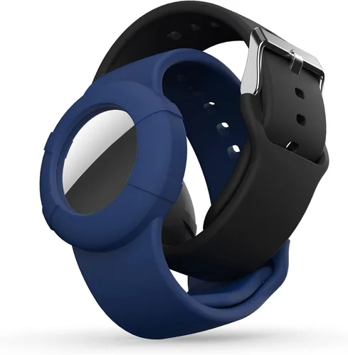 Miniatura 9 de Pulsera Air Tag para niños (paquete de 2) – Pulsera de silicona suave para niños – Soporte ligero para rastreador GPS compatible con Apple Air Tag