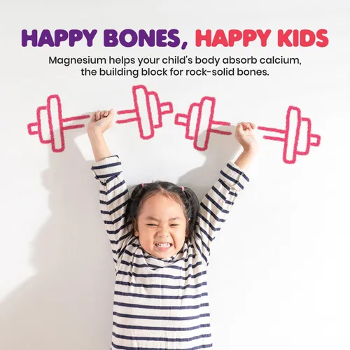 Miniatura 3 de Gomitas de magnesio para niños, sin azúcar, suplemento de gomitas de magnesio calmantes para niños, masticables calmantes de magnesio sin azúcar