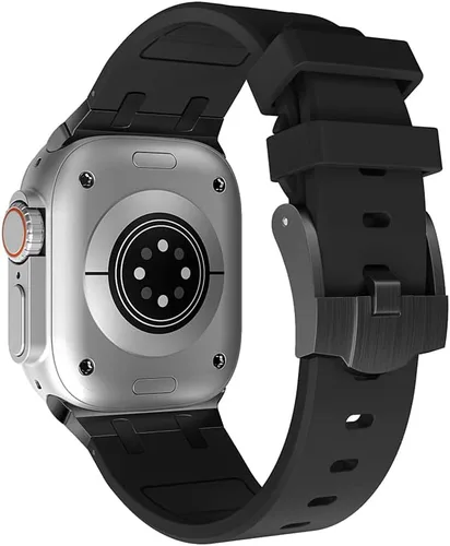 Miniatura 2 de Apple Watch Band para iWatch Ultra Series, correa de reloj de silicona para hombres, diseño fresco, compatible con Apple Watch de 1.929 in, 1.772