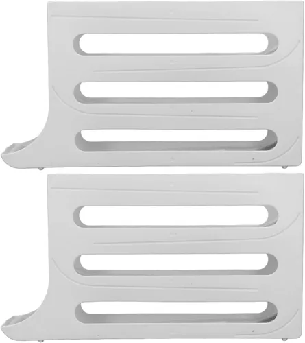 Miniatura 9 de Soporte para huevos para refrigerador, 60 unidades dispensador automático de huevos con 4 niveles y filas dobles, organizador de bandejas de huevos