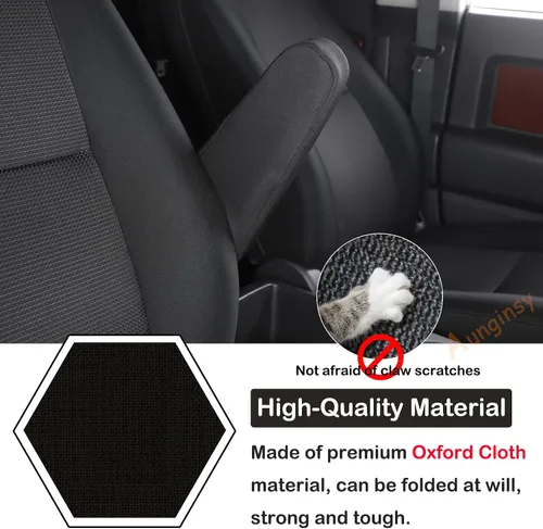 Miniatura 3 de Aunginsy Fundas para reposabrazos de asiento para Toyot@ FJ Cruiser 2007-2021, par de fundas de cojín para reposabrazos lateral izquierdo y derecho