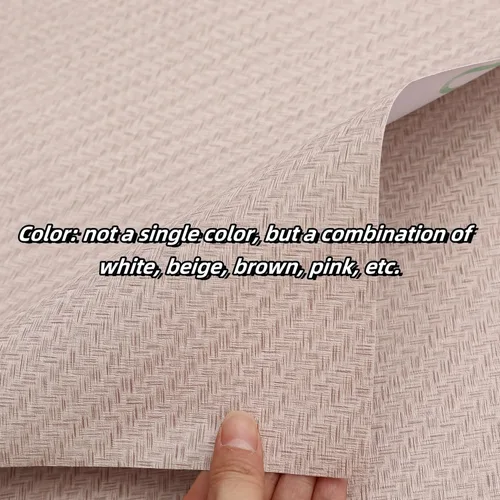 Miniatura 2 de Haimin - Papel pintado de tela texturizado (61cm X 1000cm) Papel de contacto de imitación de césped, papel pintado para despegar y pegar, papel