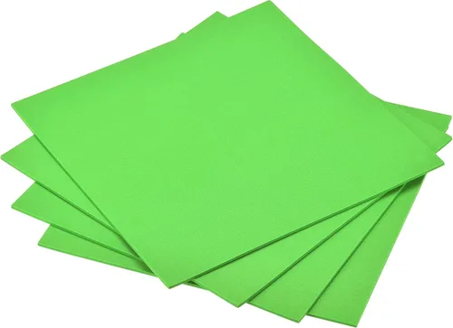 uxcell Hojas de espuma EVA verde de 10 x 10 pulgadas, 0.118 in de grosor para manualidades y proyectos de bricolaje, 4 unidades