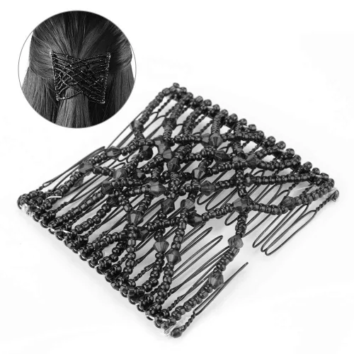 Miniatura 4 de Peines mágicos, peine elástico retro para mujeres con peine para el cabello, herramientas para el cabello, peine mágico para el cabello (C)