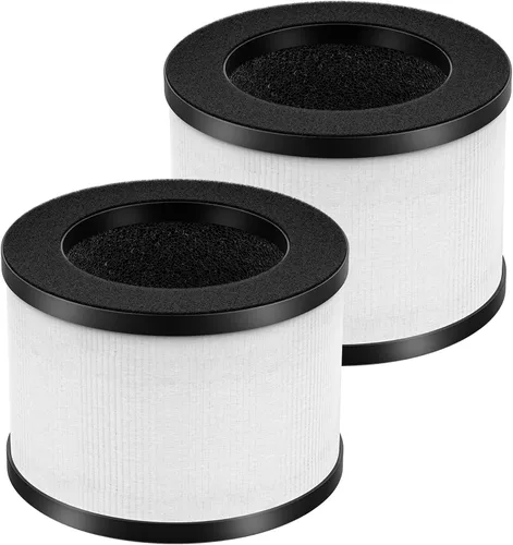 Miniatura 10 de Paquete de 2 filtros de repuesto HEPA TZ-K1 compatibles con FreAire KN6391, compatible con ToLife TZ-K1, compatible con MK-01 MK-06, MJ012H, Negro