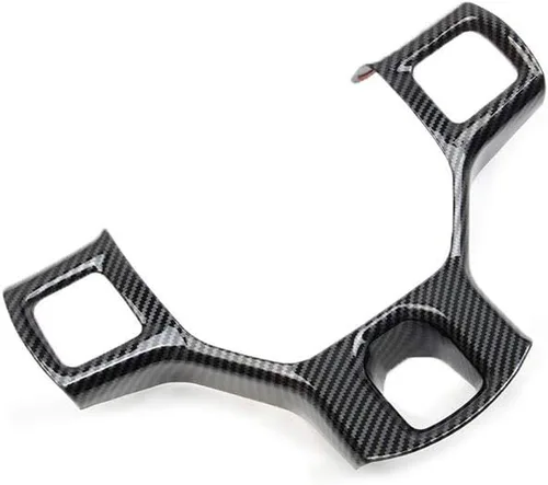 Miniatura 3 de Cubierta interior del volante para Dodge RAM 1500 2500 3500 2011-2018 accesorios (patrón de fibra de carbono)