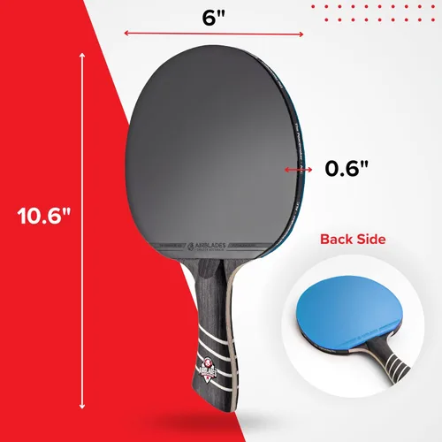 Miniatura 5 de The Peace Maker ALC - Professional Ping Pong Paddle - Carbon Fiber Table Tennis Racket Producing Maximum Spin & Control for All Levels - Hard Carry