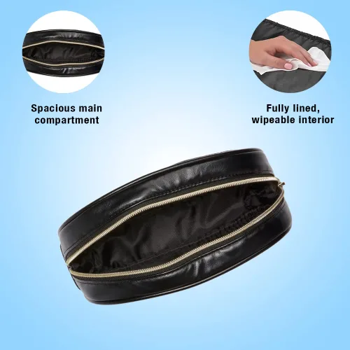 Miniatura 3 de Conair Pequeña bolsa de maquillaje, bolsa de cosméticos para retoques diarios o joyas, tamaño perfecto para bolso o equipaje de mano, pequeña
