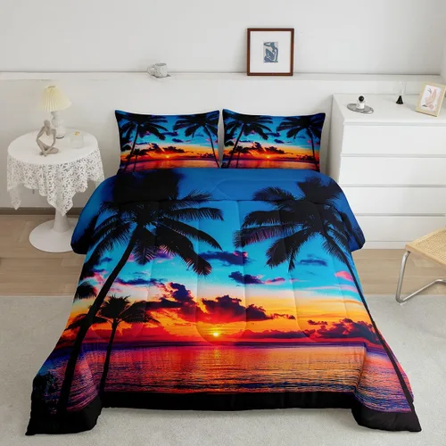 Miniatura 22 de Feelyou Juego de edredón de animales de zoológico, tamaño individual, juego de ropa de cama de animales de dibujos animados para niños, niñas