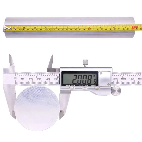 Miniatura 4 de VERNUOS 2" 6061 aluminio redondo Rod 12" largo, T6511, extruido, 2" diámetro