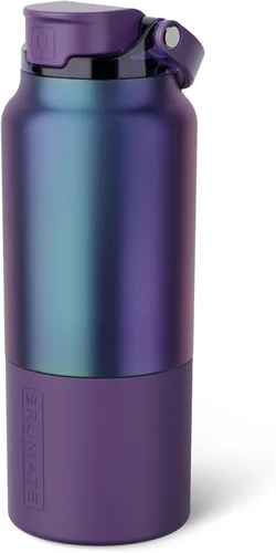 Miniatura 54 de BrüMate Rise - Botella de agua de 18 onzas con popote de silicona cubierto Botella de agua para niños aislada 100% a prueba de fugas Base apta