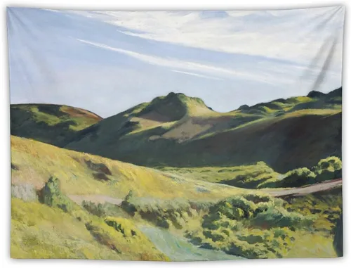 Edward Hopper - Tapiz de pintura de la joroba del camello sobre poliéster, tapiz de pared de pergamino, impresión de imágenes para sala de estar,